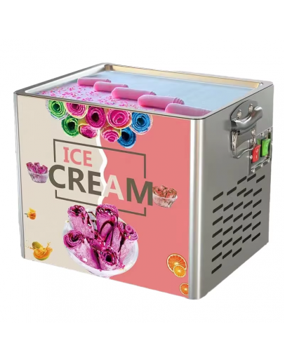 Fry Ice Cream Roll Machine Factory Price Ice Cream Roll Machine Mini Home Machine for Fried Ice Cream