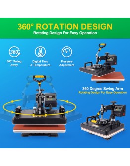 8 in 1 Digital Combo Heat Press Machine Multifunctional Sublimation Machine