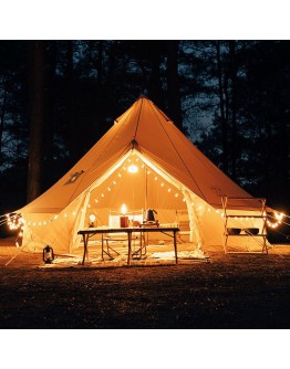 4-6 Person Outdoor Oxford Luxury Glamping Waterproof Camping Big Bell Tent Hiking Mongolian